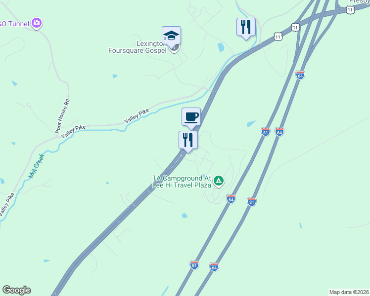 map of restaurants, bars, coffee shops, grocery stores, and more near 1545 N Lee Hwy in Lexington