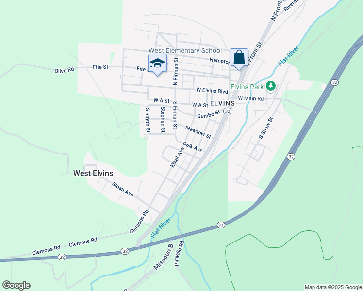 map of restaurants, bars, coffee shops, grocery stores, and more near 510 Ethel Avenue in Park Hills