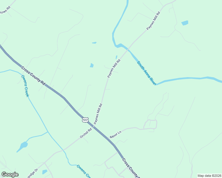 map of restaurants, bars, coffee shops, grocery stores, and more near 324 Paynes Mill Road in Mineral