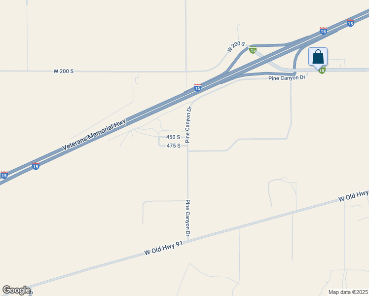 map of restaurants, bars, coffee shops, grocery stores, and more near 2213 West 475 South in Parowan