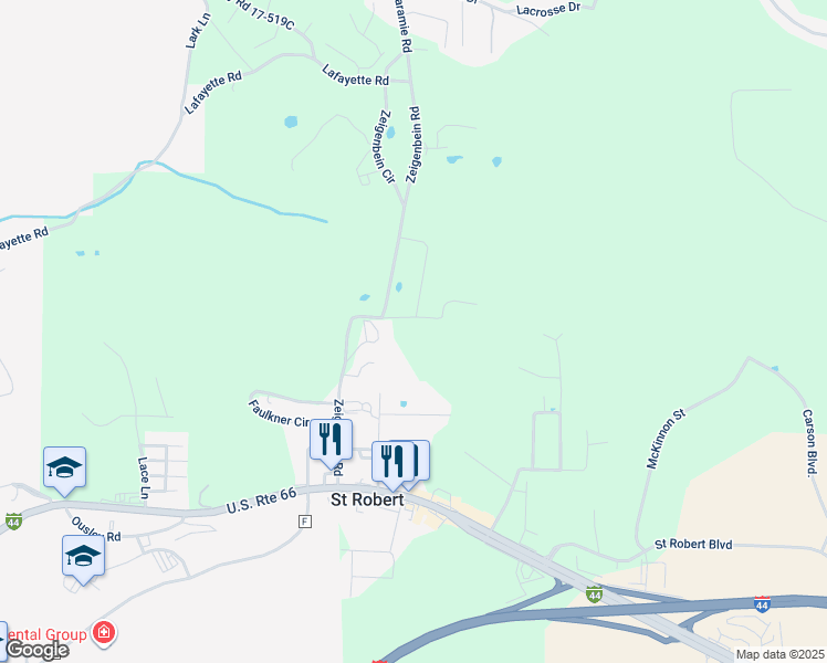 map of restaurants, bars, coffee shops, grocery stores, and more near 107 Phillips Street in Waynesville