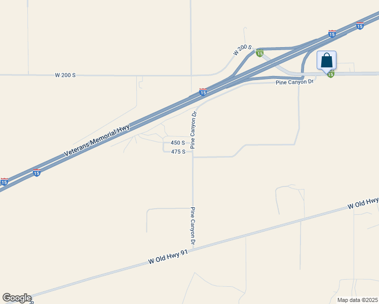 map of restaurants, bars, coffee shops, grocery stores, and more near 2213 West 475 South in Parowan