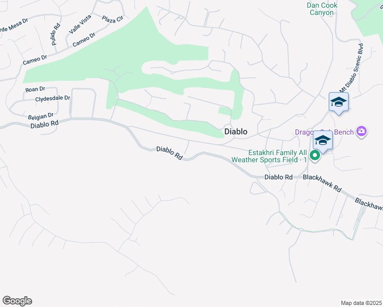 map of restaurants, bars, coffee shops, grocery stores, and more near 1826 Alameda Diablo in Diablo