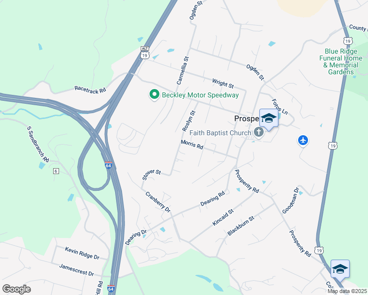 map of restaurants, bars, coffee shops, grocery stores, and more near 226 Morris Road in Mount Hope