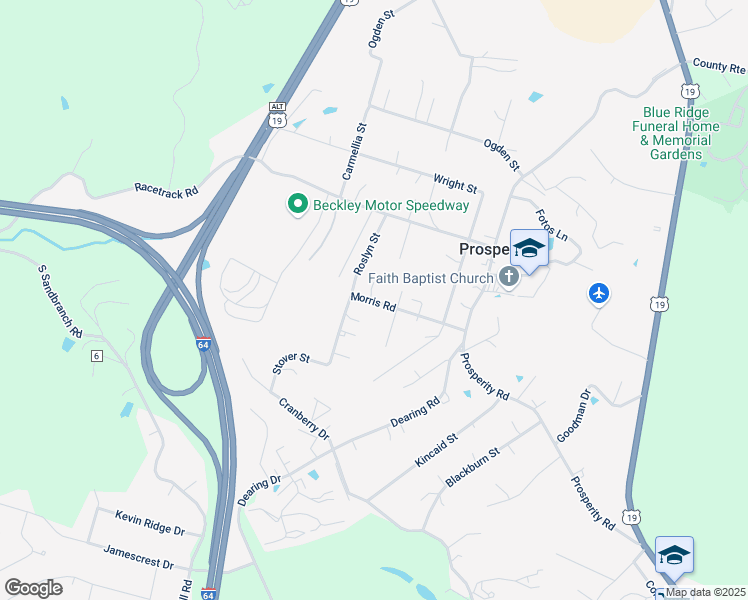 map of restaurants, bars, coffee shops, grocery stores, and more near 226 Morris Road in Mount Hope