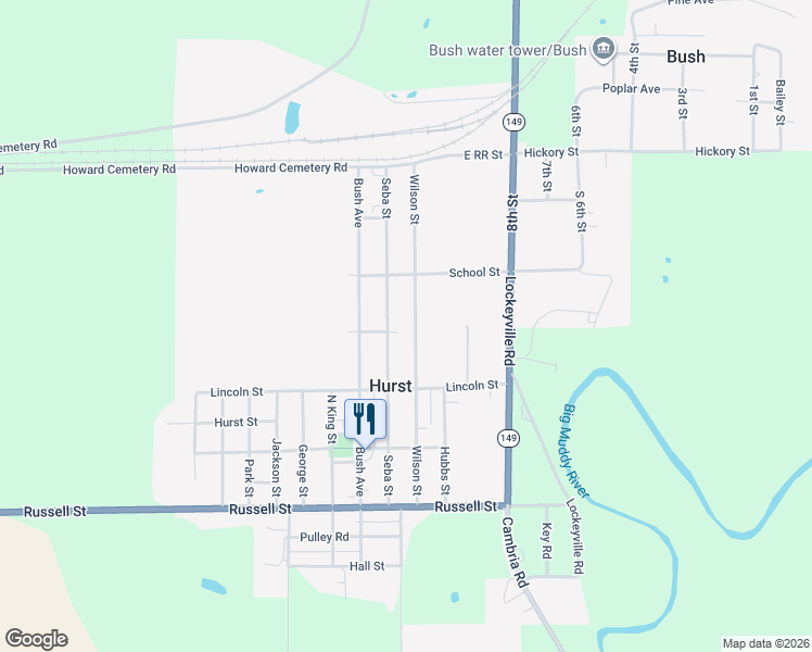 map of restaurants, bars, coffee shops, grocery stores, and more near 403 Wilson Street in Hurst