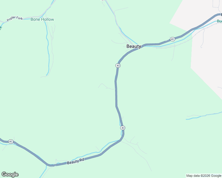 map of restaurants, bars, coffee shops, grocery stores, and more near Tommy Fletcher Road in Beauty