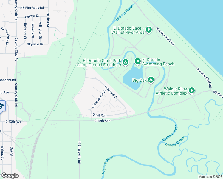 map of restaurants, bars, coffee shops, grocery stores, and more near 1806 Lakeland Drive in El Dorado