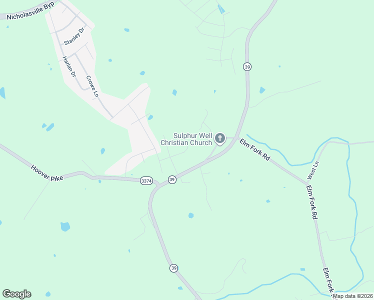 map of restaurants, bars, coffee shops, grocery stores, and more near Old Sulphur Well Road in Nicholasville