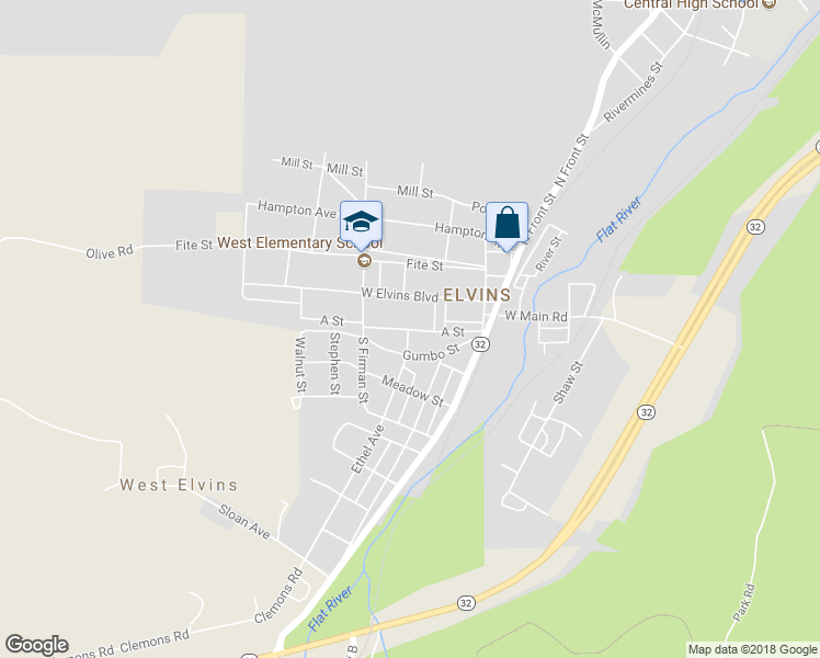 map of restaurants, bars, coffee shops, grocery stores, and more near 230 A Street in Park Hills