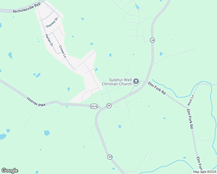map of restaurants, bars, coffee shops, grocery stores, and more near 21 Old Sulphur Well Road in Nicholasville