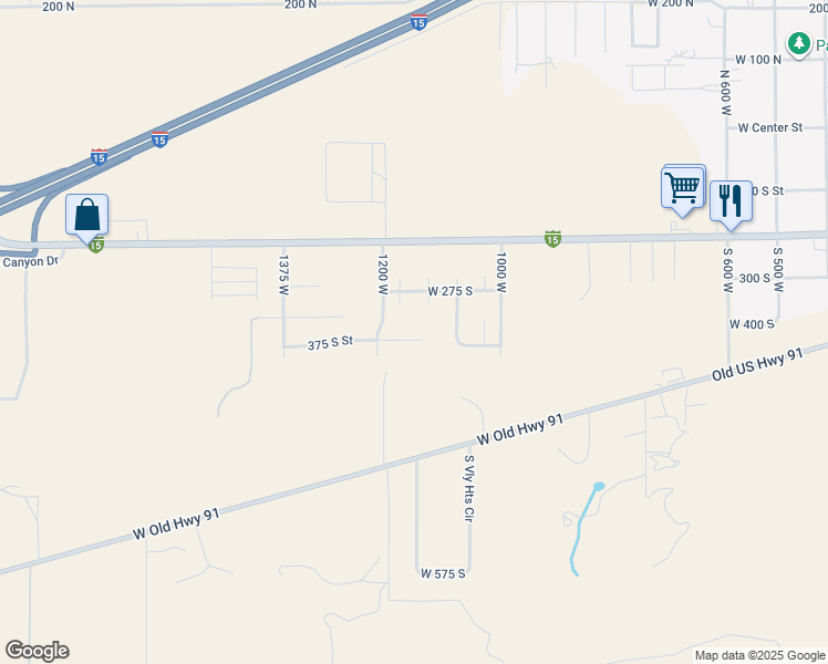 map of restaurants, bars, coffee shops, grocery stores, and more near 1144 375 South Street in Summit