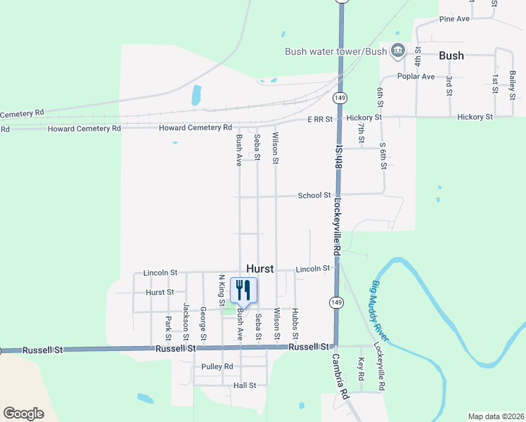 map of restaurants, bars, coffee shops, grocery stores, and more near 403-447 Wilson St in Hurst