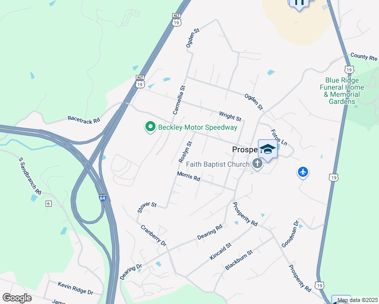 map of restaurants, bars, coffee shops, grocery stores, and more near 129 Roslyn St in Mt Hope