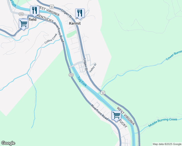 map of restaurants, bars, coffee shops, grocery stores, and more near 144 Sr 65 in Kermit