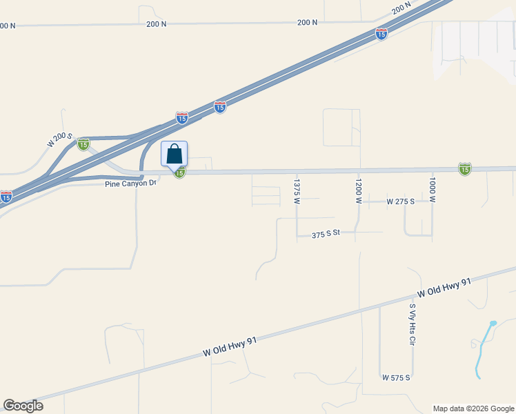 map of restaurants, bars, coffee shops, grocery stores, and more near 504 Rhonda in Parowan