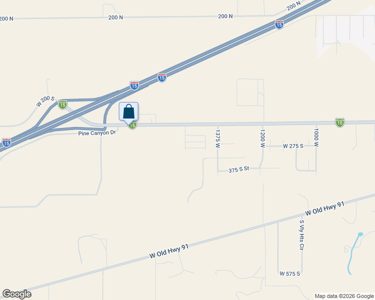 map of restaurants, bars, coffee shops, grocery stores, and more near 502 Rhonda in Parowan