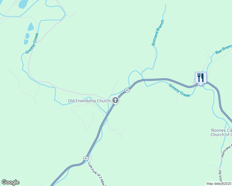 map of restaurants, bars, coffee shops, grocery stores, and more near 8532 Kentucky 40 in Williamsport