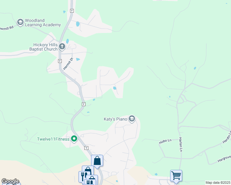 map of restaurants, bars, coffee shops, grocery stores, and more near 22670 Hanley Lane in Saint Robert