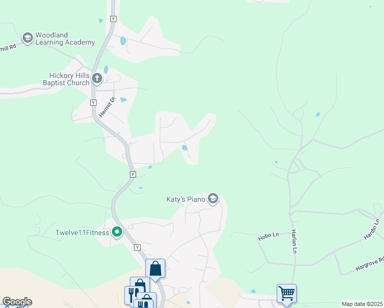 map of restaurants, bars, coffee shops, grocery stores, and more near 22685 Hanley Lane in Saint Robert