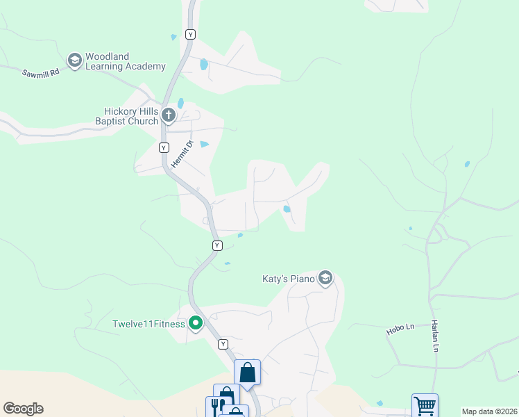 map of restaurants, bars, coffee shops, grocery stores, and more near 1160 Old Route 66 in Saint Robert