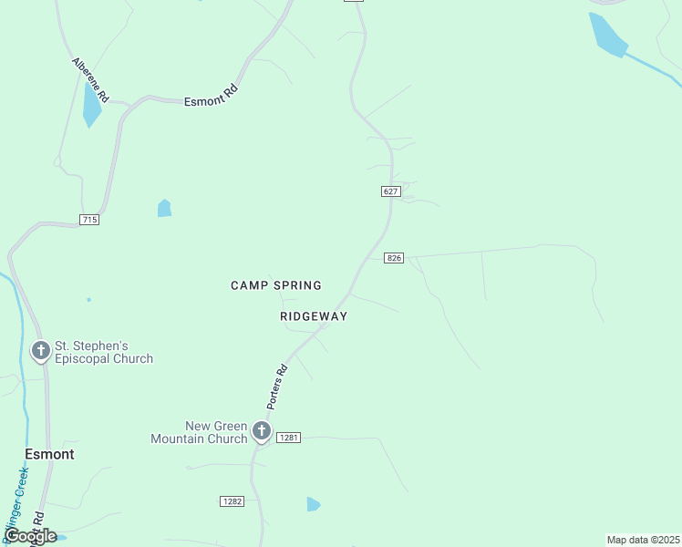 map of restaurants, bars, coffee shops, grocery stores, and more near 7010 Porters Road in Esmont