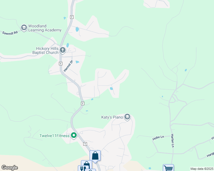 map of restaurants, bars, coffee shops, grocery stores, and more near 16845 Huntington Lane in Saint Robert