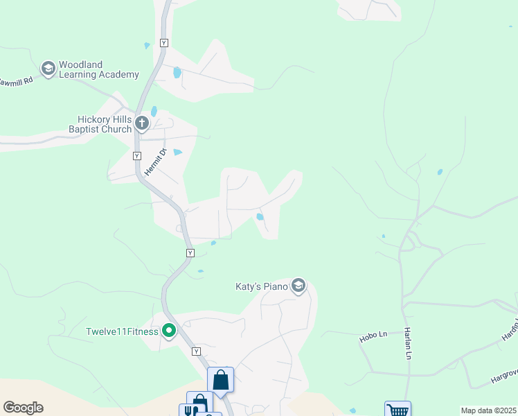 map of restaurants, bars, coffee shops, grocery stores, and more near 16745 Huntington Lane in Saint Robert