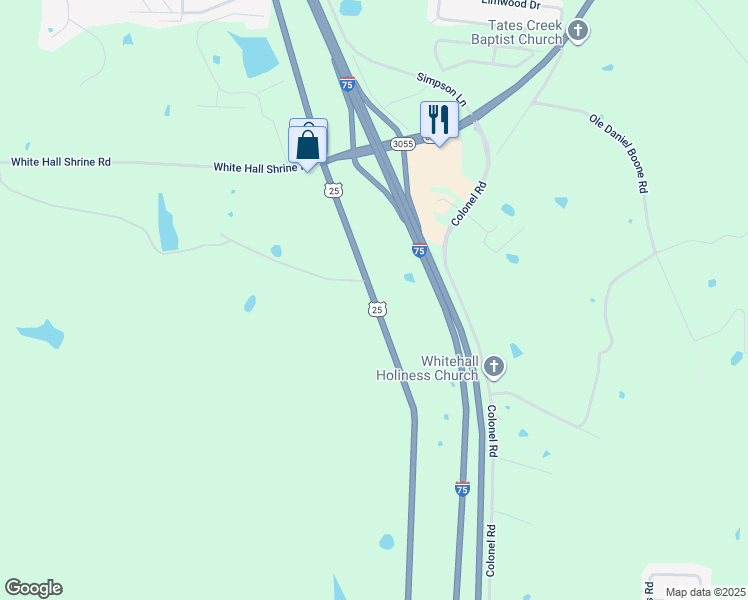 map of restaurants, bars, coffee shops, grocery stores, and more near 3280 Lexington Road in Richmond