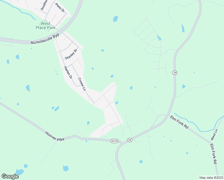 map of restaurants, bars, coffee shops, grocery stores, and more near 124 Ware Boulevard in Nicholasville