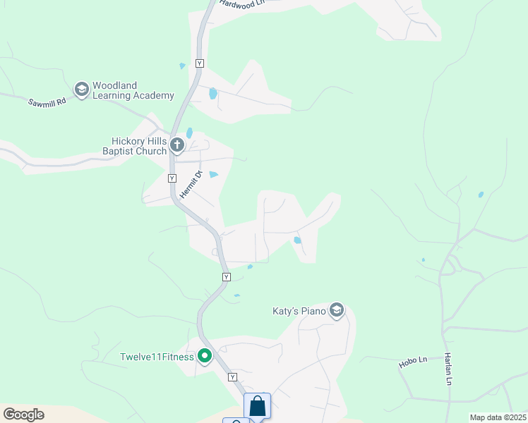 map of restaurants, bars, coffee shops, grocery stores, and more near 22590A Hollow Oak Lane in Saint Robert
