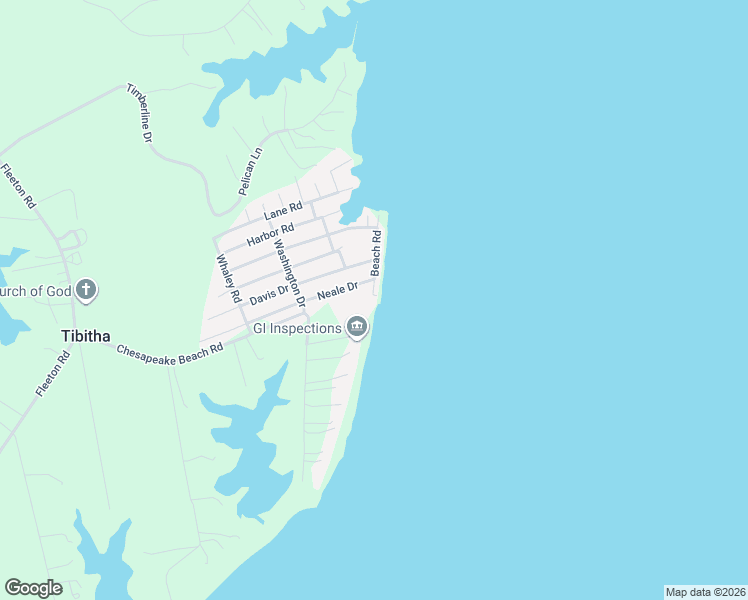 map of restaurants, bars, coffee shops, grocery stores, and more near 1 Beach Road in Reedville