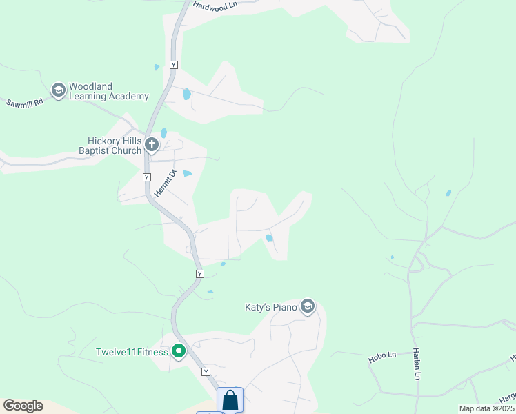 map of restaurants, bars, coffee shops, grocery stores, and more near 16858 Hurricane Lane in Saint Robert