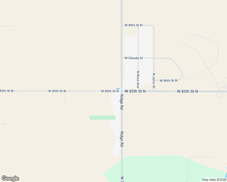 map of restaurants, bars, coffee shops, grocery stores, and more near 1521 West 85th Street North in Valley Center