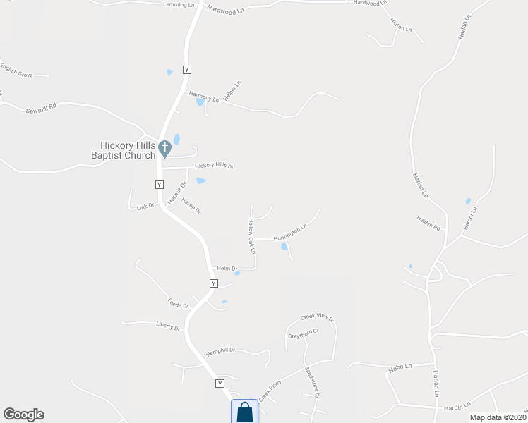 map of restaurants, bars, coffee shops, grocery stores, and more near 22590A Hollow Oak Lane in Saint Robert