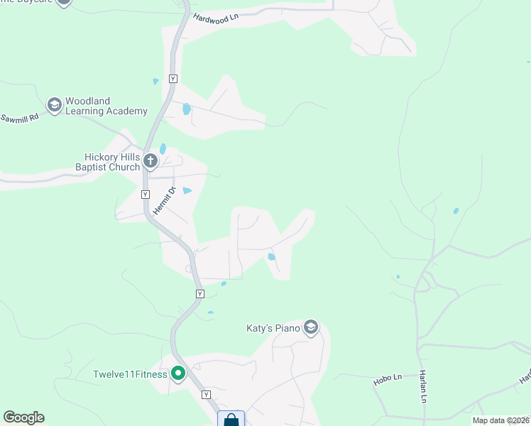 map of restaurants, bars, coffee shops, grocery stores, and more near 16838 Hurricane Lane in Waynesville