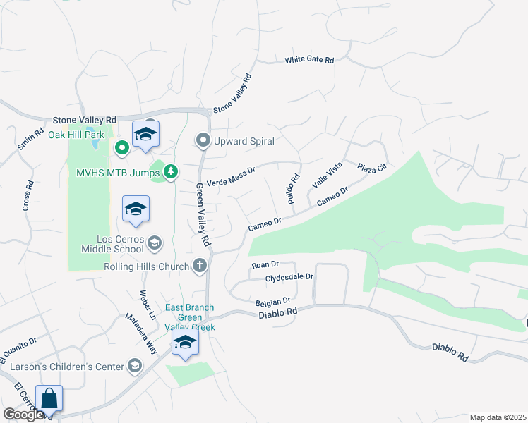 map of restaurants, bars, coffee shops, grocery stores, and more near 118 Feliz Court in Danville