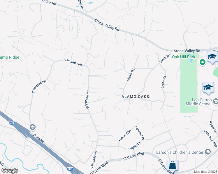 map of restaurants, bars, coffee shops, grocery stores, and more near 415 Brigham Lane in Danville