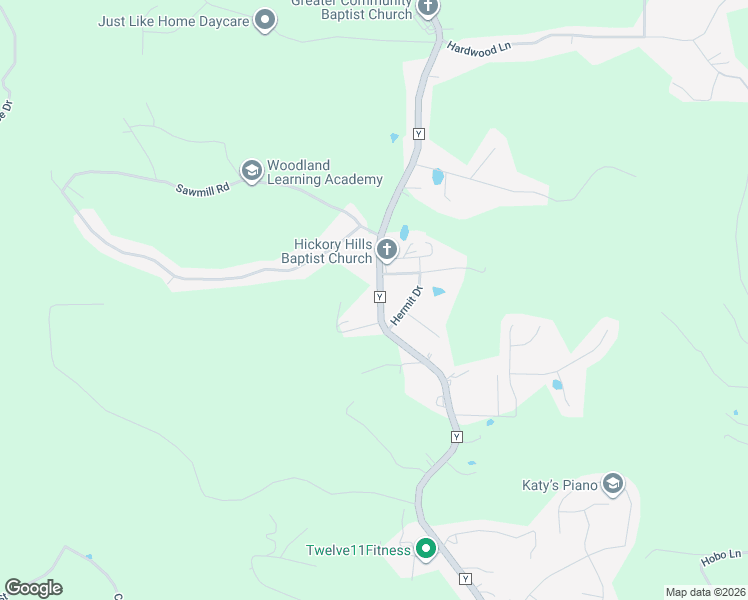 map of restaurants, bars, coffee shops, grocery stores, and more near 21975 Highway Y in Saint Robert