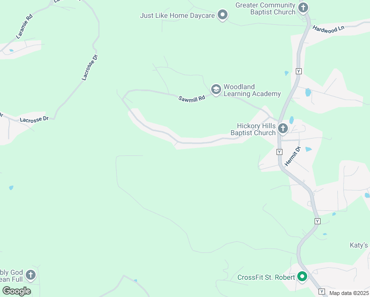 map of restaurants, bars, coffee shops, grocery stores, and more near 17010 Lensman Road in Saint Robert