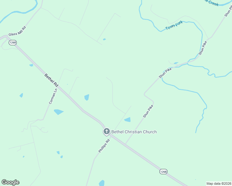 map of restaurants, bars, coffee shops, grocery stores, and more near 2060 Bethel Road in Nicholasville