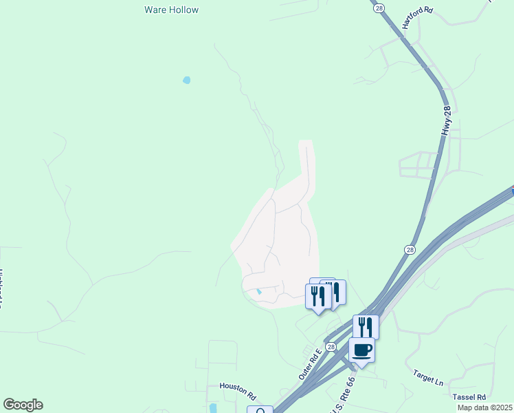 map of restaurants, bars, coffee shops, grocery stores, and more near 100 Valley Drive in Saint Robert