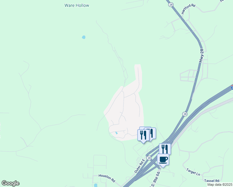 map of restaurants, bars, coffee shops, grocery stores, and more near 100 Valley Drive in Saint Robert