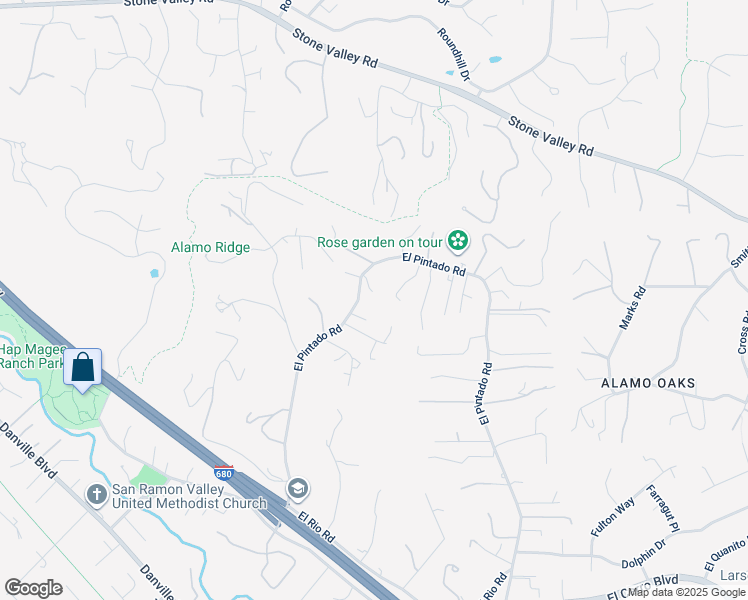 map of restaurants, bars, coffee shops, grocery stores, and more near 33 Udayakavi Lane in Danville