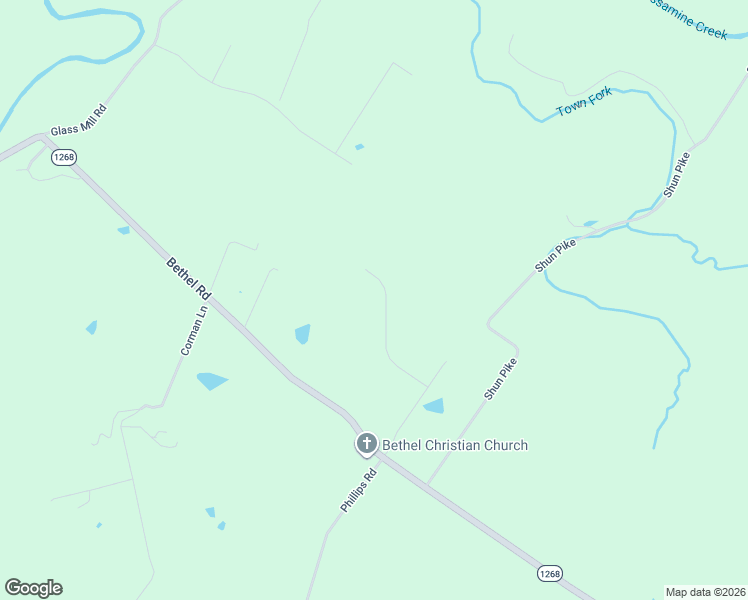 map of restaurants, bars, coffee shops, grocery stores, and more near 2060 Bethel Road in Nicholasville