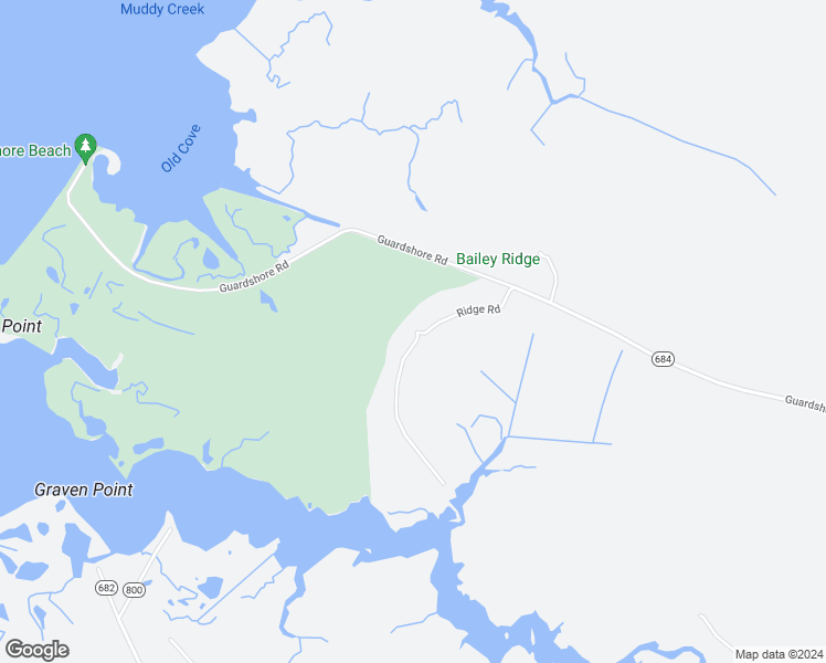 map of restaurants, bars, coffee shops, grocery stores, and more near 14380 Ridge Road in Bloxom