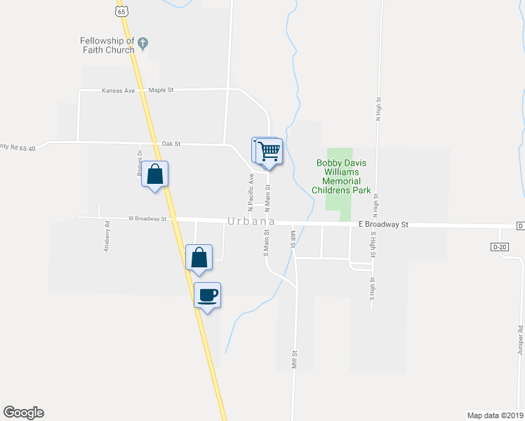 map of restaurants, bars, coffee shops, grocery stores, and more near 598 N Pacific Ave in Urbana