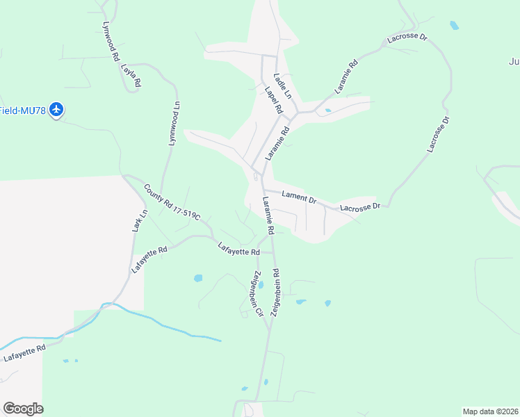 map of restaurants, bars, coffee shops, grocery stores, and more near 21871 Laramie Road in Saint Robert