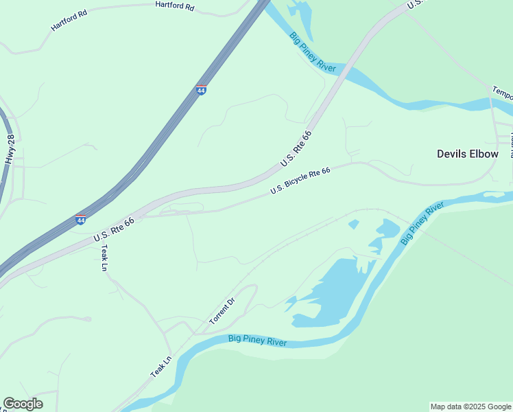 map of restaurants, bars, coffee shops, grocery stores, and more near 21491 Teardrop Road in Devils Elbow