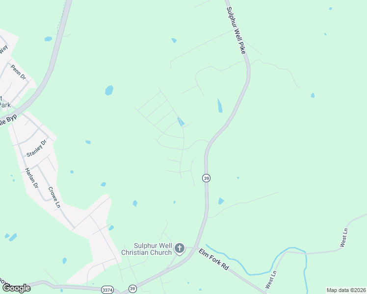 map of restaurants, bars, coffee shops, grocery stores, and more near Shelburne Way in Nicholasville